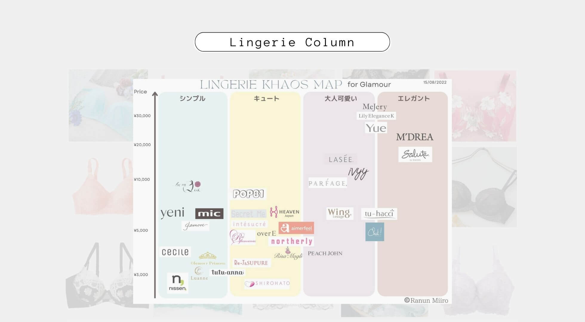 【カオスマップでまる分かり！】Hカップ以上の胸が大きい人向け日本のランジェリーメーカーをご紹介